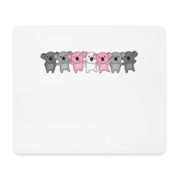 Demigirl Flag Pride LGBTQ Cute Koala - Mouse Pad (horizontal) - white - Front