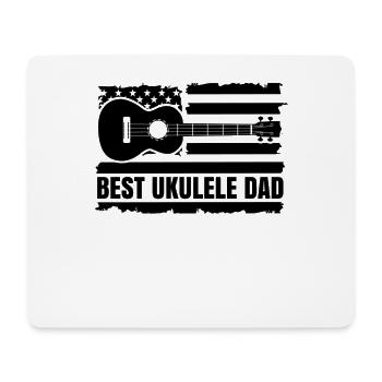 Ukulélé Hawaii Uke Guitare Musique Hawaiian Gift - Tapis de souris (format paysage) - blanc - Devant