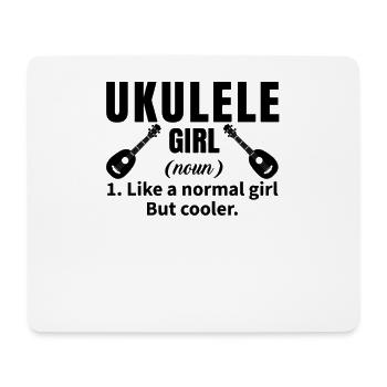 Ukulélé Hawaii Uke Guitare Musique Hawaiian Gift - Tapis de souris (format paysage) - blanc - Devant