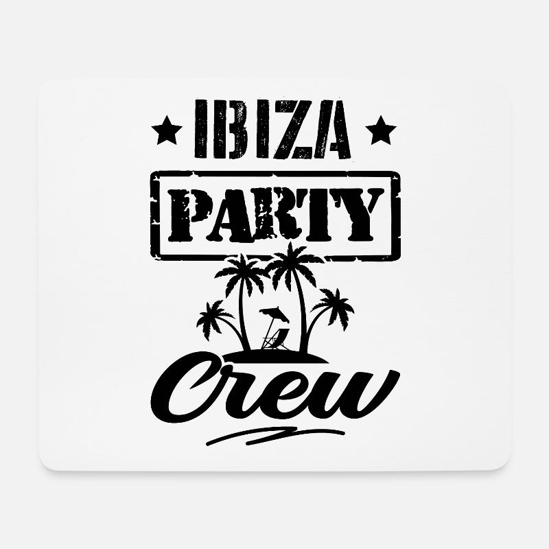 Ibiza Party Crew - Mousepad (Querformat) - Weiß