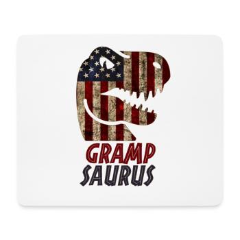 Patriotic Gramp Dinosaur - Mouse Pad (horizontal) - white - Front