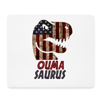 Patriotic Ouma Dinosaur - Mouse Pad (horizontal) - white - Front
