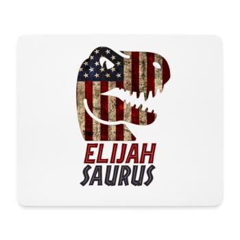 Patriotic Elijah Dinosaur Elijahsaurus - Mouse Pad (horizontal) - white - Front