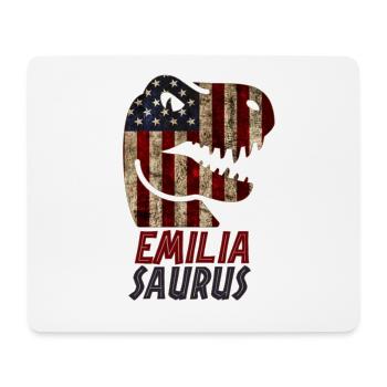 Patriotique Emilia Dinosaur Emiliasaurus - Tapis de souris (format paysage) - blanc - Devant