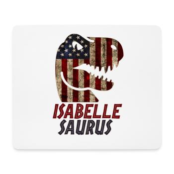 Patriotic Isabelle Dinosaur Isabellesaurus - Mouse Pad (horizontal) - white - Front