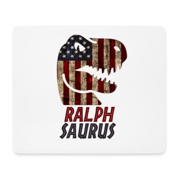 Patriotic Ralph Dinosaur Ralphsaurus - Mousepad (Querformat) - Weiß - Vorne