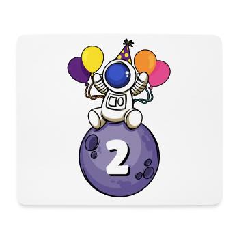 2 ans Espace Anniversaire 2ème anniversaire - Tapis de souris (format paysage) - blanc - Devant