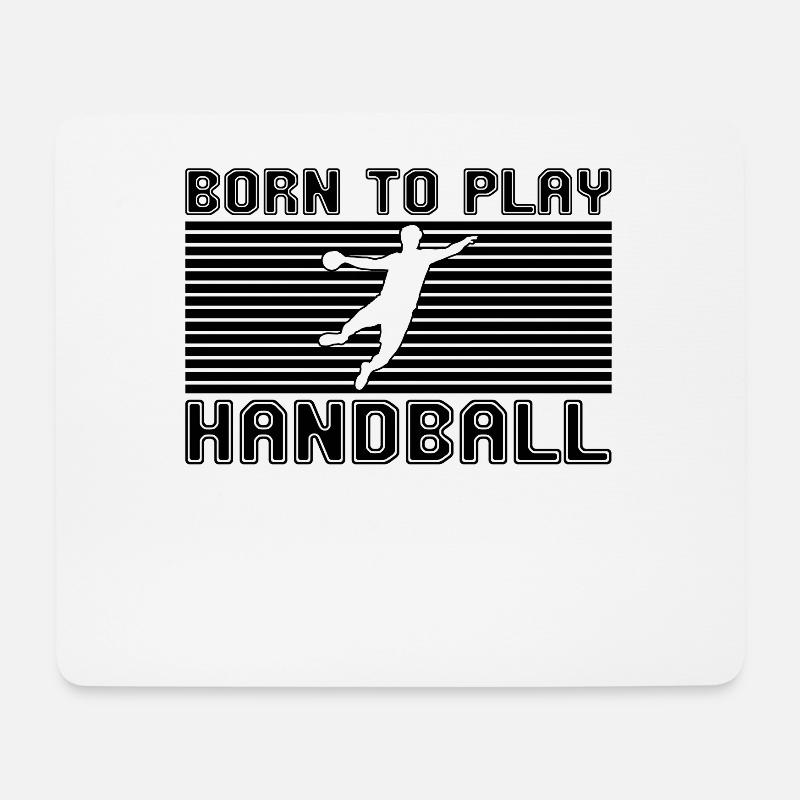 Handball - Mousepad (Querformat) - Weiß