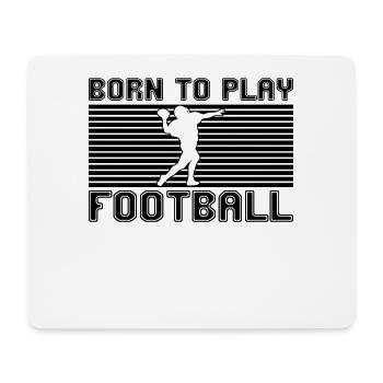 football rugby - Tapis de souris (format paysage) - blanc - Devant