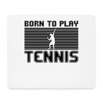tennis - Tapis de souris (format paysage) - blanc - Devant