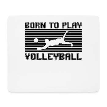 Volley-ball - Tapis de souris (format paysage) - blanc - Devant