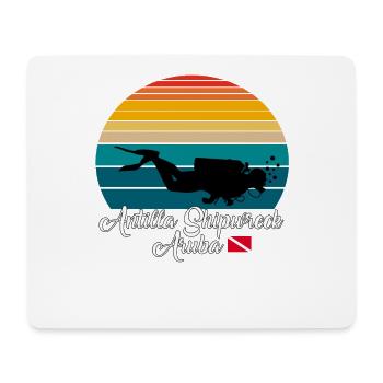 Antilla Naufrage Aruba Plongée - Tapis de souris (format paysage) - blanc - Devant