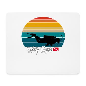 Wolf Rock Australie Plongée - Tapis de souris (format paysage) - blanc - Devant