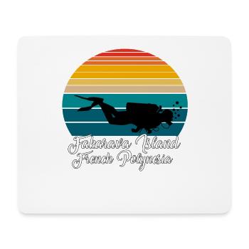 Fakarava Island French Polynesia Diving - Mouse Pad (horizontal) - white - Front