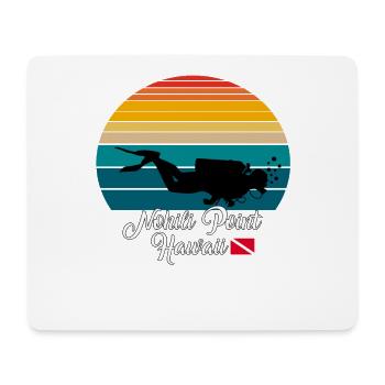Nohili Point Hawaii Plongée - Tapis de souris (format paysage) - blanc - Devant