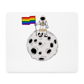 Astronaute gay LGBT Gay Pride Drapeau - Tapis de souris (format paysage) - blanc - Devant