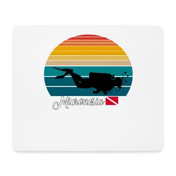 Micronesia Scuba Diving Gift - Mousepad (Querformat) - Weiß - Vorne