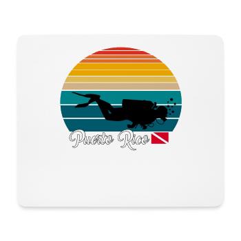 Puerto Rico Scuba Diving Poison - Mouse Pad (horizontal) - white - Front