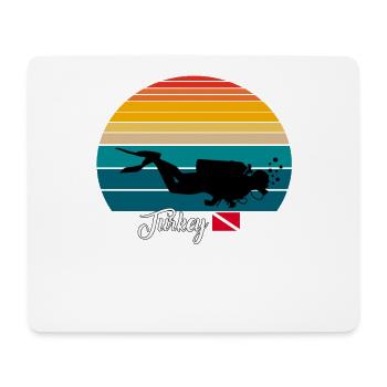 Turkey Scuba Diving Gift - Mousepad (Querformat) - Weiß - Vorne