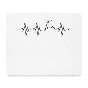 Parkour Heartbeat - Mouse Pad (horizontal) - white - Front