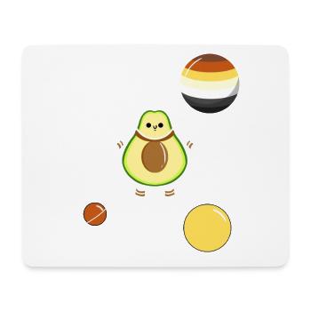 Avocado Astronaut Gay Bear Pride - Mousepad (Querformat) - Weiß - Vorne