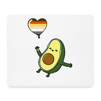 Avocado Ballon Gay Bear - Mousepad (Querformat) - Weiß - Vorne