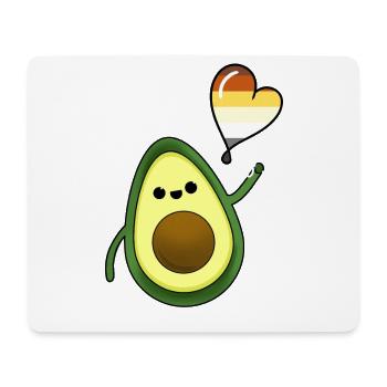 Avocado Herzballon Gay Bear Pride - Mousepad (Querformat) - Weiß - Vorne