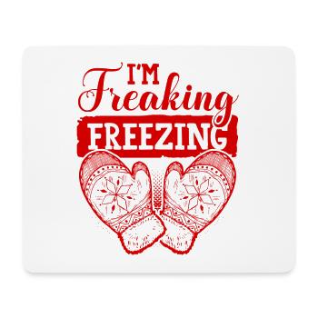 Freezing Winter - Mousepad (Querformat) - Weiß - Vorne