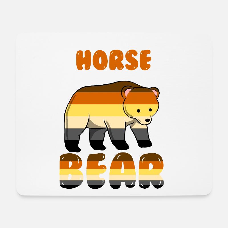 Save A Horse Ride A Bear Gay LGBT - Mousepad (Querformat) - Weiß