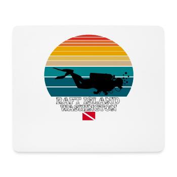 Raft Island US Island Diving - Mousepad (Querformat) - Weiß - Vorne