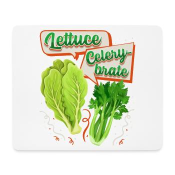 Sellerie, Salat lustiger Spruch, Pun - Mousepad (Querformat) - Weiß - Vorne