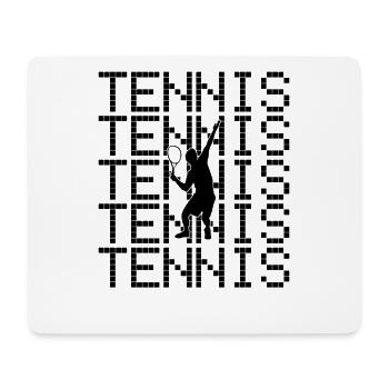 Tennis - Tapis de souris (format paysage) - blanc - Devant