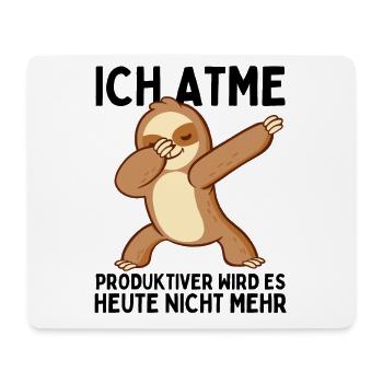 Dabbendes Faultier Spruch für Faulenzer - Mousepad (Querformat) - Weiß - Vorne