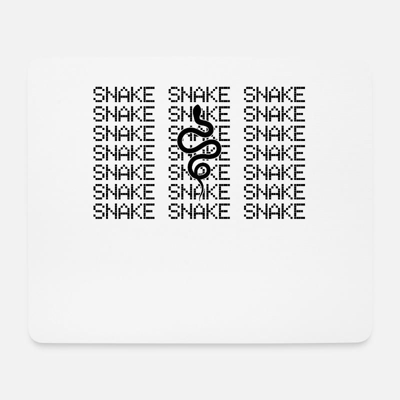 Schlange - Mousepad (Querformat) - Weiß