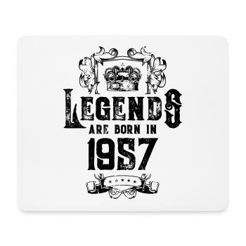 1957 legends geburtstag - Mousepad (Querformat) - Weiß - Vorne