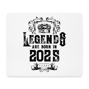 2025 legends geburtstag - Mousepad (Querformat) - Weiß - Vorne