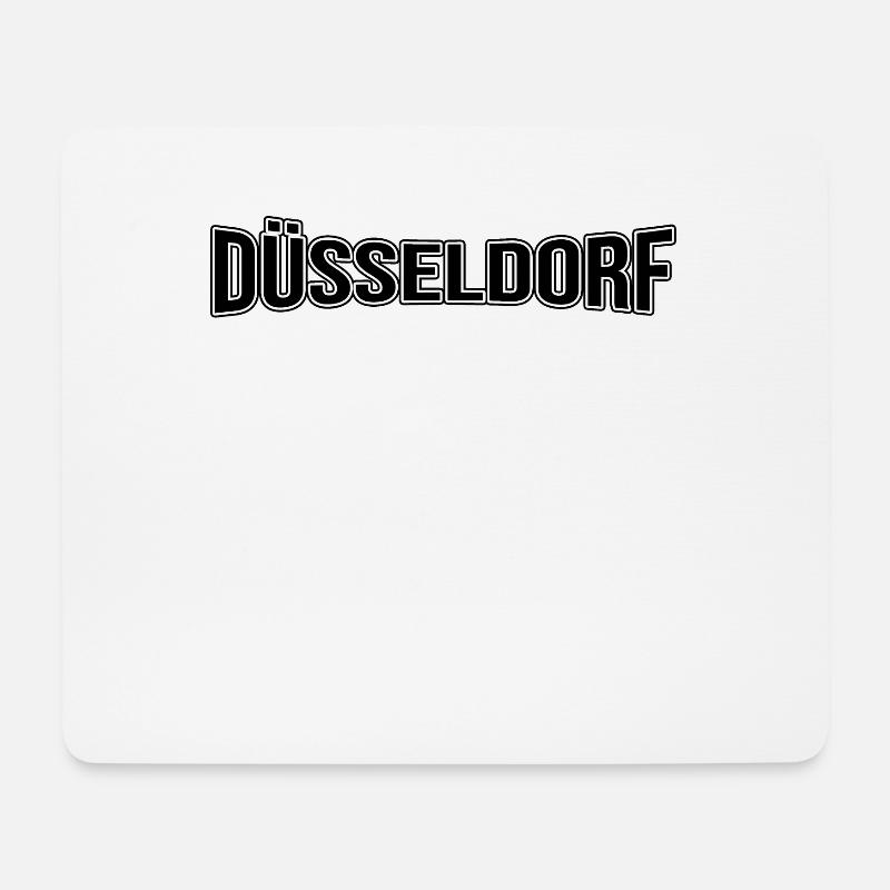 Düsseldorf - Mousepad (Querformat) - Weiß