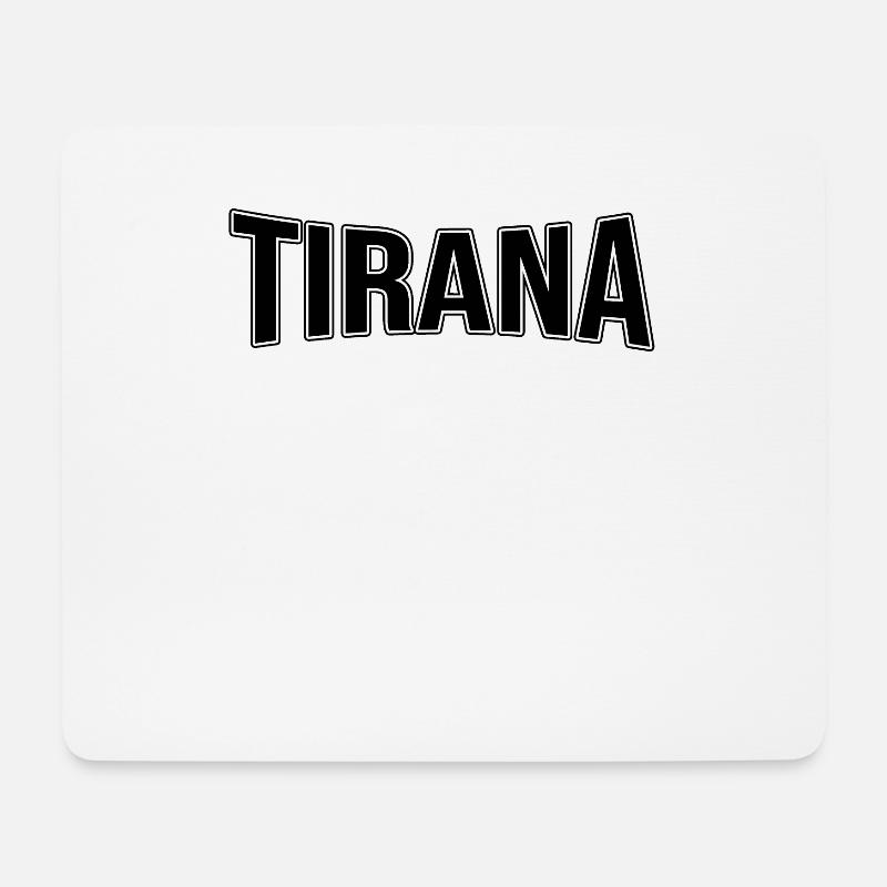 Tirana - Mousepad (Querformat) - Weiß