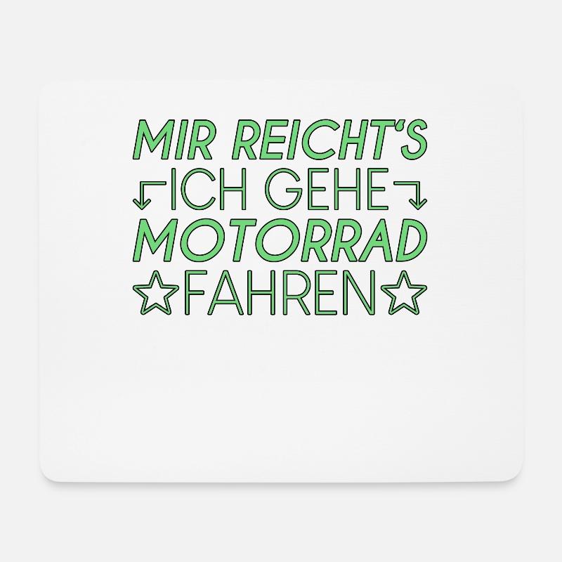 Motorrad Spruch - Mousepad (Querformat) - Weiß