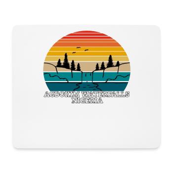 Agbokim Waterfalls Nigeria - Mouse Pad (horizontal) - white - Front