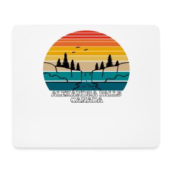 Alexandra Falls Canada - Mousepad (Querformat) - Weiß - Vorne
