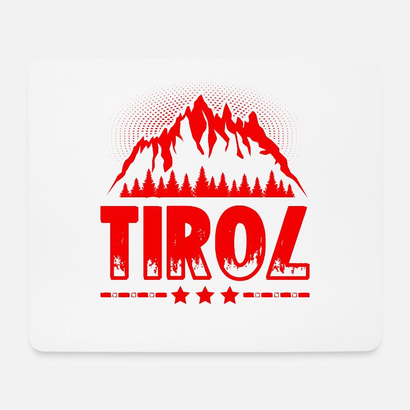 Tirol Österreich - Mousepad (Querformat) - Weiß
