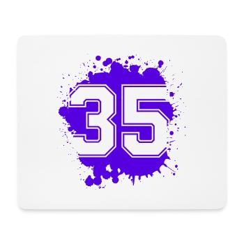 35 Number of blobs - Mouse Pad (horizontal) - white - Front