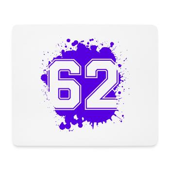 62 Number of blobs - Mouse Pad (horizontal) - white - Front
