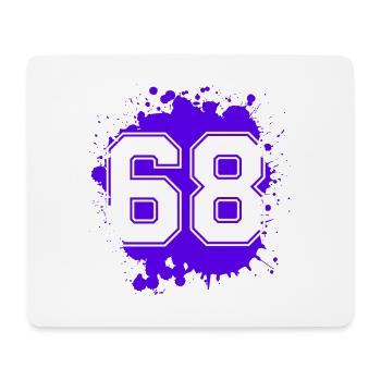 68 Number of blobs - Mouse Pad (horizontal) - white - Front