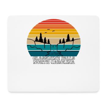 Glassmine Falls Caroline du Nord - Tapis de souris (format paysage) - blanc - Devant