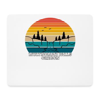 Multnomah Falls Oregon - Mousepad (Querformat) - Weiß - Vorne