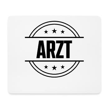 Arzt Beruf - Mousepad (Querformat) - Weiß - Vorne