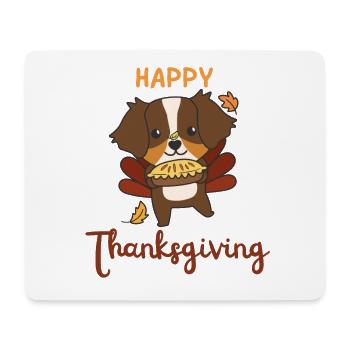 thanksgiving day turkey Australian Shepherd Pie - Mouse Pad (horizontal) - white - Front