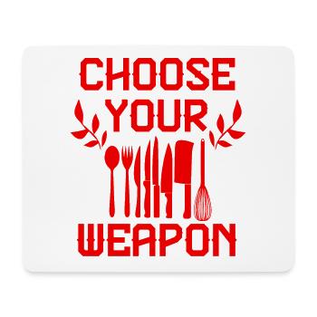 Cooking a weapon - Mouse Pad (horizontal) - white - Front